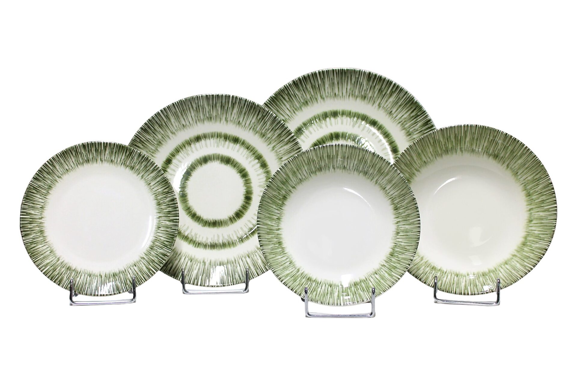 Σετ 20 τεμ. Σερβίτσιο Πιάτων Πορσελάνης "LINES" - Image 2