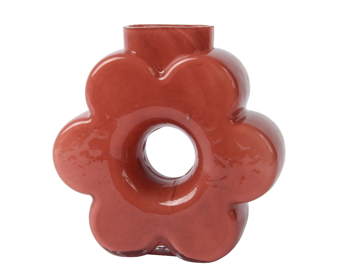 ΓΥΑΛΙΝΟ ΒΑΖΟ ΛΟΥΛΟΥΔΙΩΝ ΜΟΝΟΧΡΩΜΟ