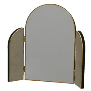 Καθρέφτης επιτραπέζιος 37εκ. χρυσός