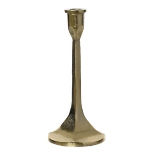 Κηροπήγιο μεταλλικό χρυσό 23εκ.