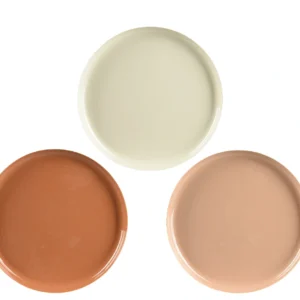 Στρογγυλός δίσκος με επίστρωση σμάλτου ΜΕΤΑΛΙΚΟΣ ΣΕ 3 χρώματα