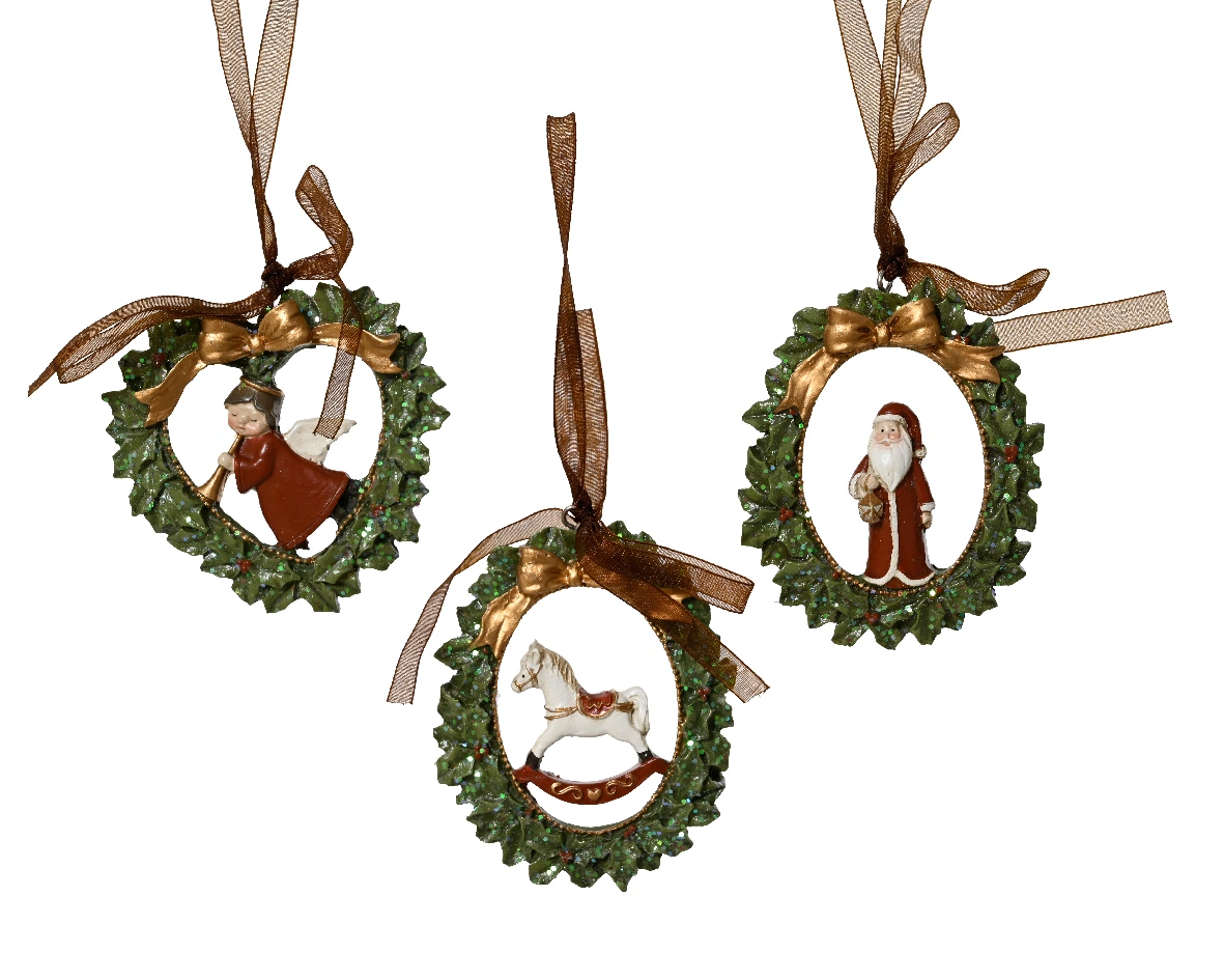 Φιγούρα στολίδι σε τρια σχέδια 9εκ.