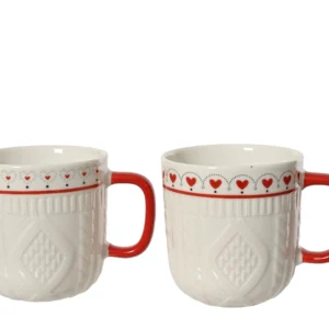 Κούπα πορσελάνινη με ανάγλυφο