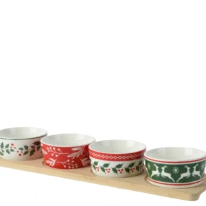 Ορντερβιέρα πορσελάνης σε ξύλινη βάση