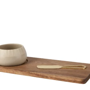 πλατώ τυριών με μπολακι απο ξυλο ακακιας