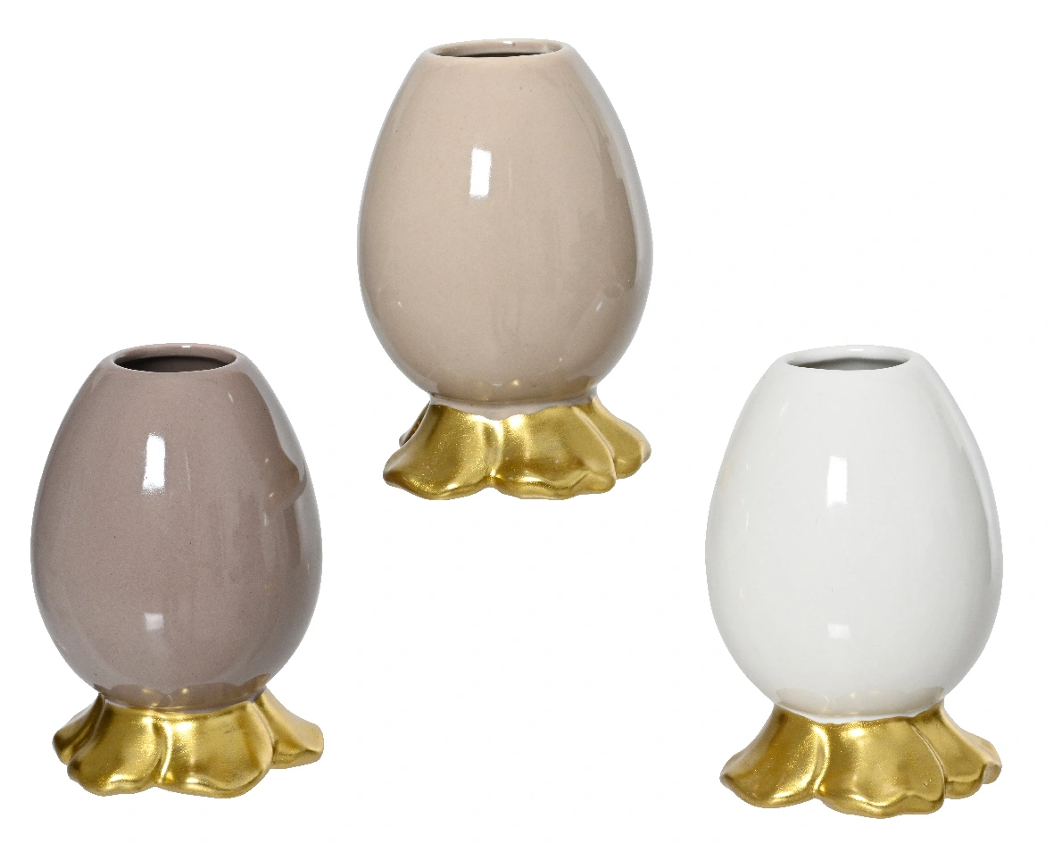 Βάζο ενός λουλουδιού, κεραμικό αυγό 9 χρωμάτων - Image 3