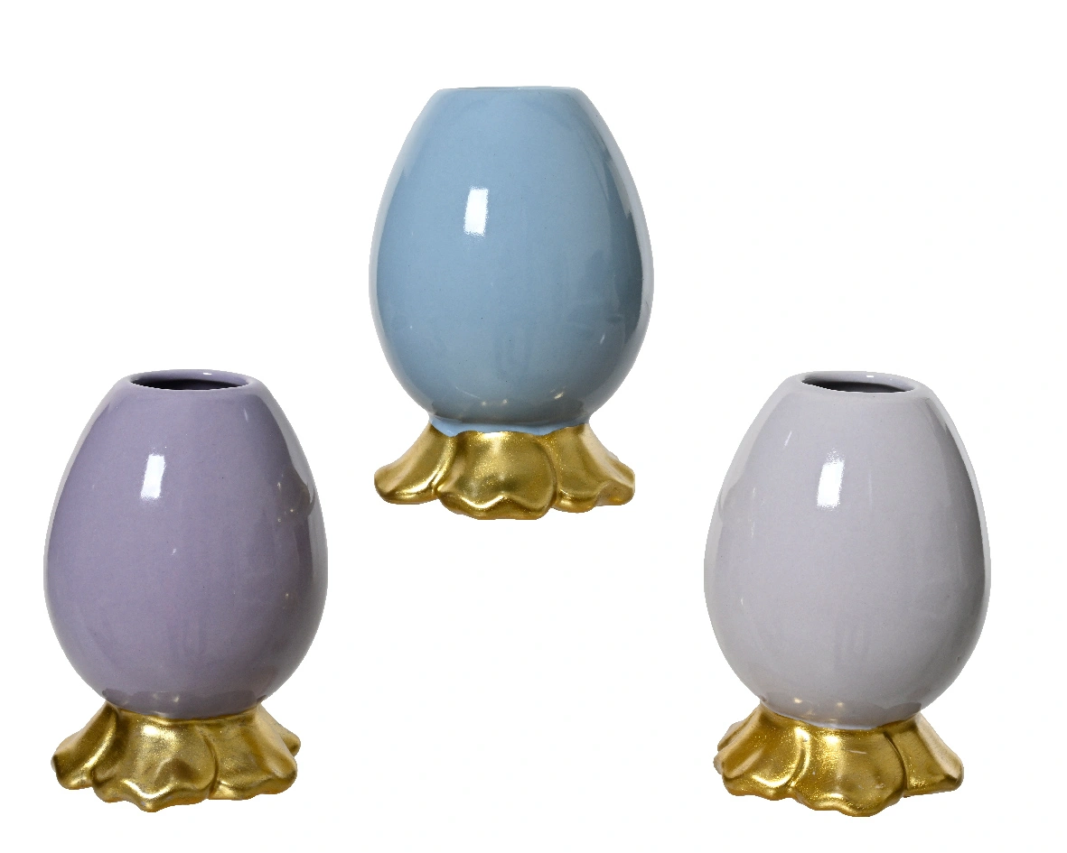 Βάζο ενός λουλουδιού, κεραμικό αυγό 9 χρωμάτων