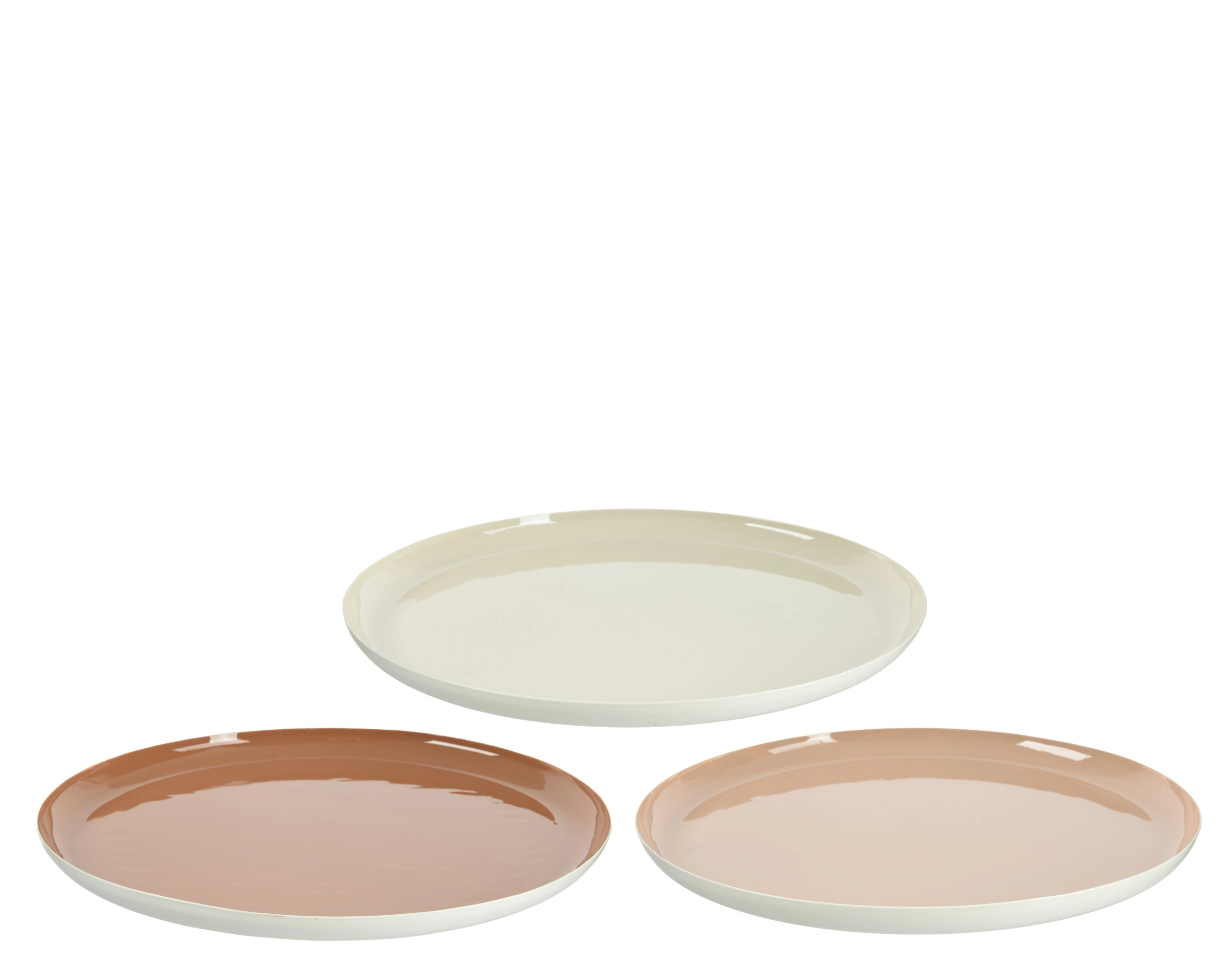 Στρογγυλός δίσκος με επίστρωση σμάλτου ΜΕΤΑΛΙΚΟΣ ΣΕ 3 χρώματα - Image 2